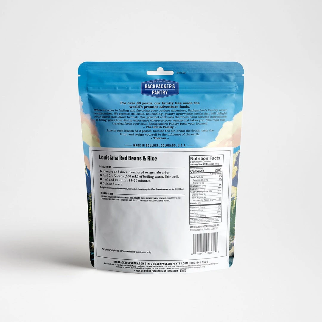 Brand new 😍 Backpackers Pantry Louisiana Red Beans & Rice Food ⭐ 4 Backpackers Pantry Louisiana Red Beans & Rice Food