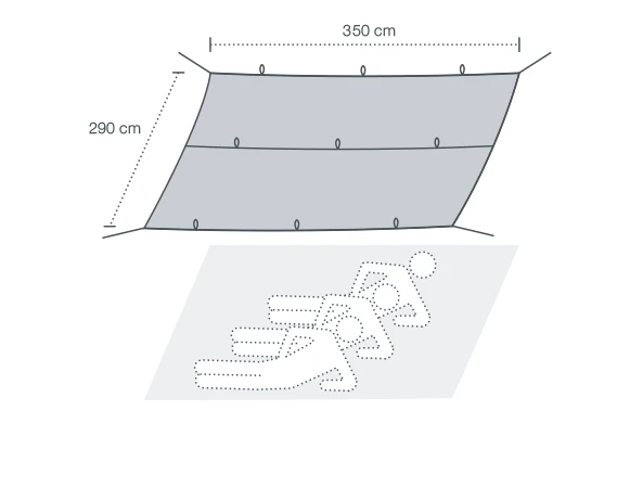 Brand new ⭐ Tents & Shelters EXPED Tarp 2 ❤️ 4 Tents & Shelters EXPED Tarp 2
