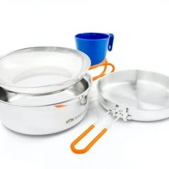 GSI OUTDOORS GSI Glacier Stainless 1 Person Mess Kit Kitchen