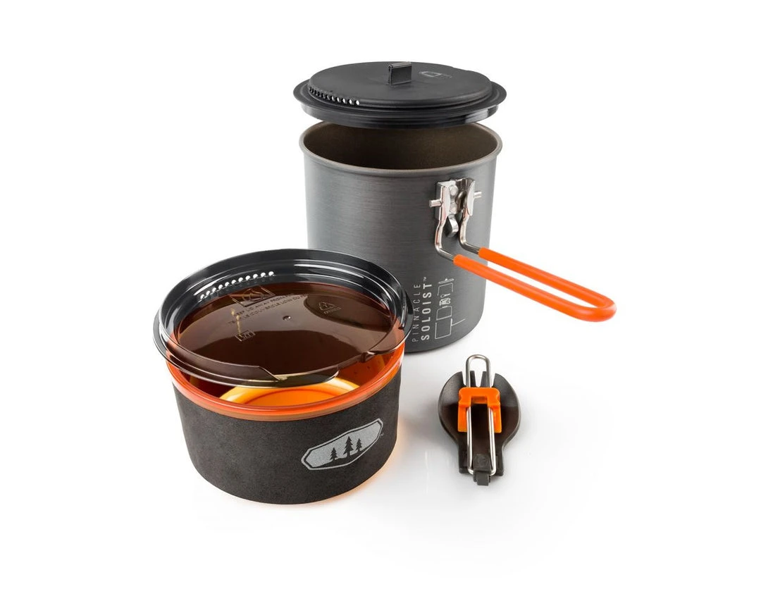 Outlet 👏 GSI OUTDOORS GSI Pinnacle Soloist Il, One-Person Cookset Kitchen ❤️ 3 GSI OUTDOORS GSI Pinnacle Soloist Il, One-Person Cookset Kitchen