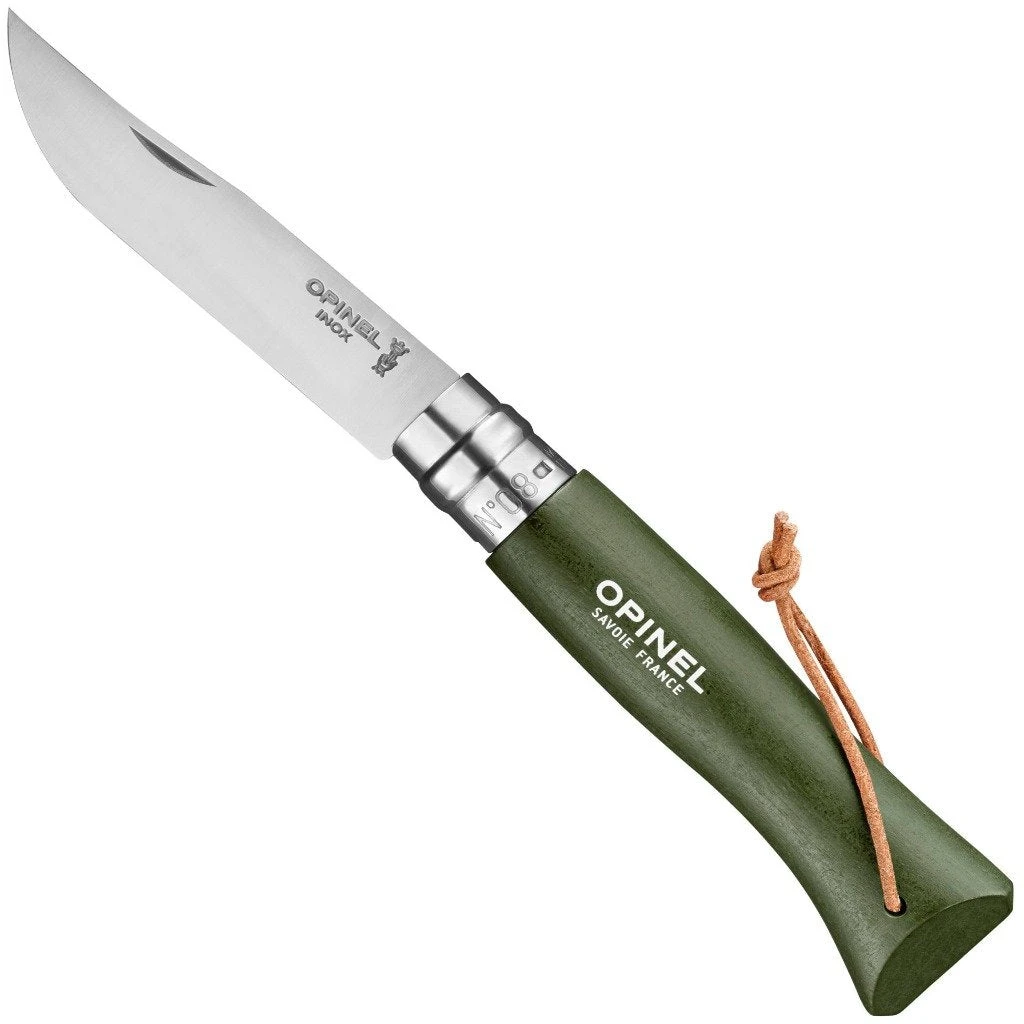 Deals 🎉 Opinel No.8 Stainless Steel Folding Knife 😉 4 Opinel No.8 Stainless Steel Folding Knife
