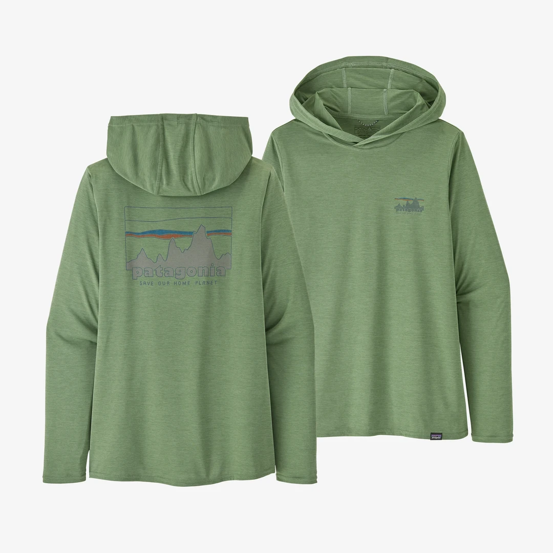 Brand new 🔔 Patagonia 🔥 Women's Capilene Cool Daily Graphic Hoody ⌛ 6 Patagonia Women's Capilene Cool Daily Graphic Hoody