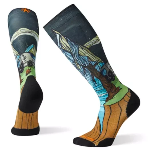 Wholesale 🎁 Smartwool Men's PhD Ski Light Elite Benchetler Print Socks 👍 3 Smartwool Men's PhD Ski Light Elite Benchetler Print Socks