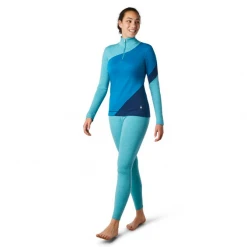 Smartwool Women's Merino 250 Colorblock Baselayer 1/4 Zip