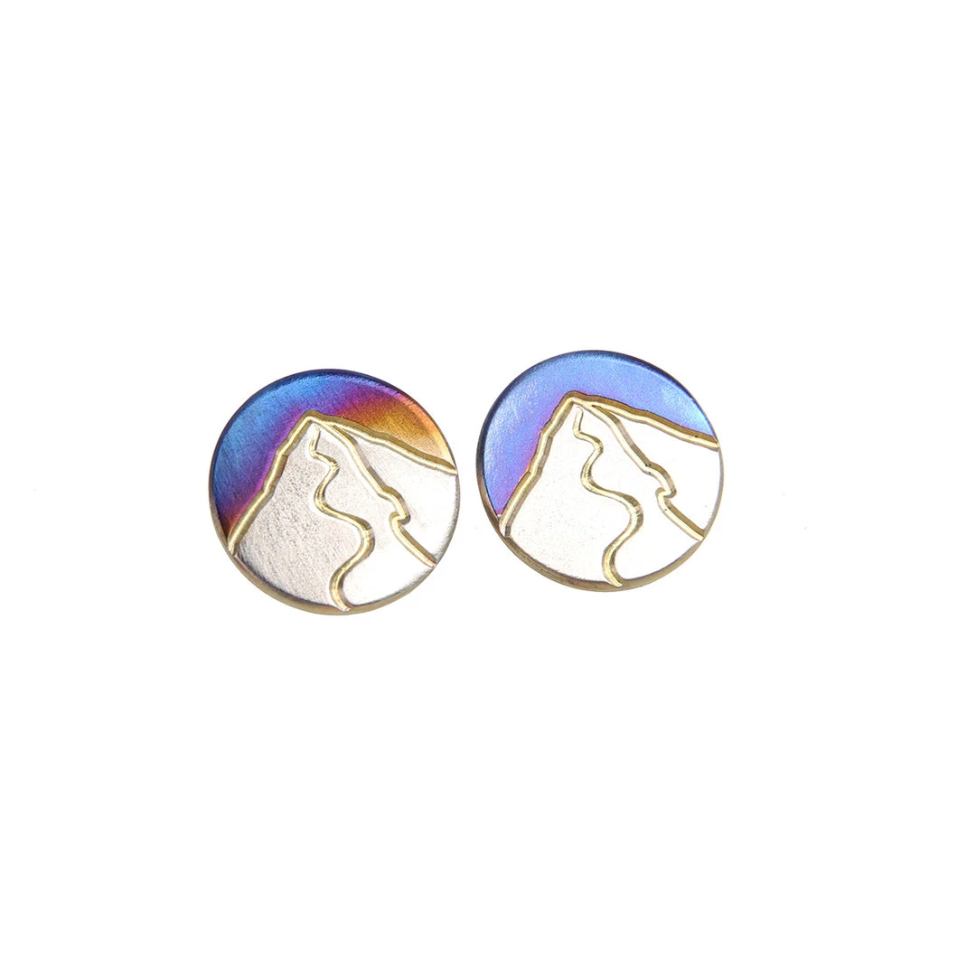 Budget ✨ SPILTTER DESIGNS Splitter Designs Mountain Stud Earrings 🤩 5 SPILTTER DESIGNS Splitter Designs Mountain Stud Earrings