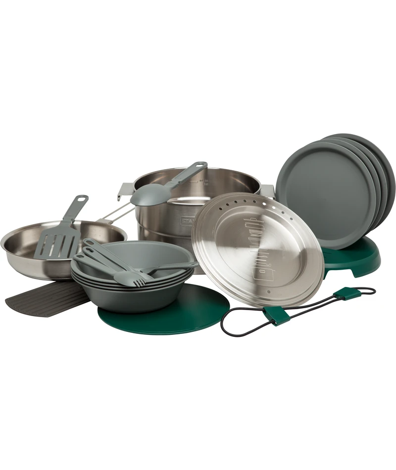 Brand new ⌛ Stanley Adventure Base Camp Cookset Kitchen ⭐ 3 Stanley Adventure Base Camp Cookset Kitchen